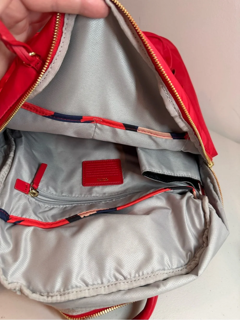 Tumi Hagen Backpack in Sunset Red Nylon